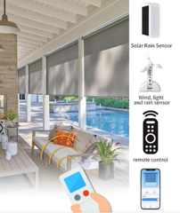 Outdoor Smart Shades with Sensors